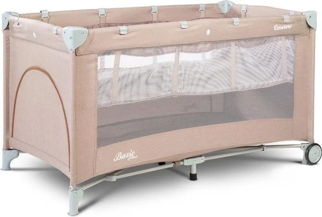 Lit de voyage BASIC PLUS beige : fini le stress du couchage de bébé !
