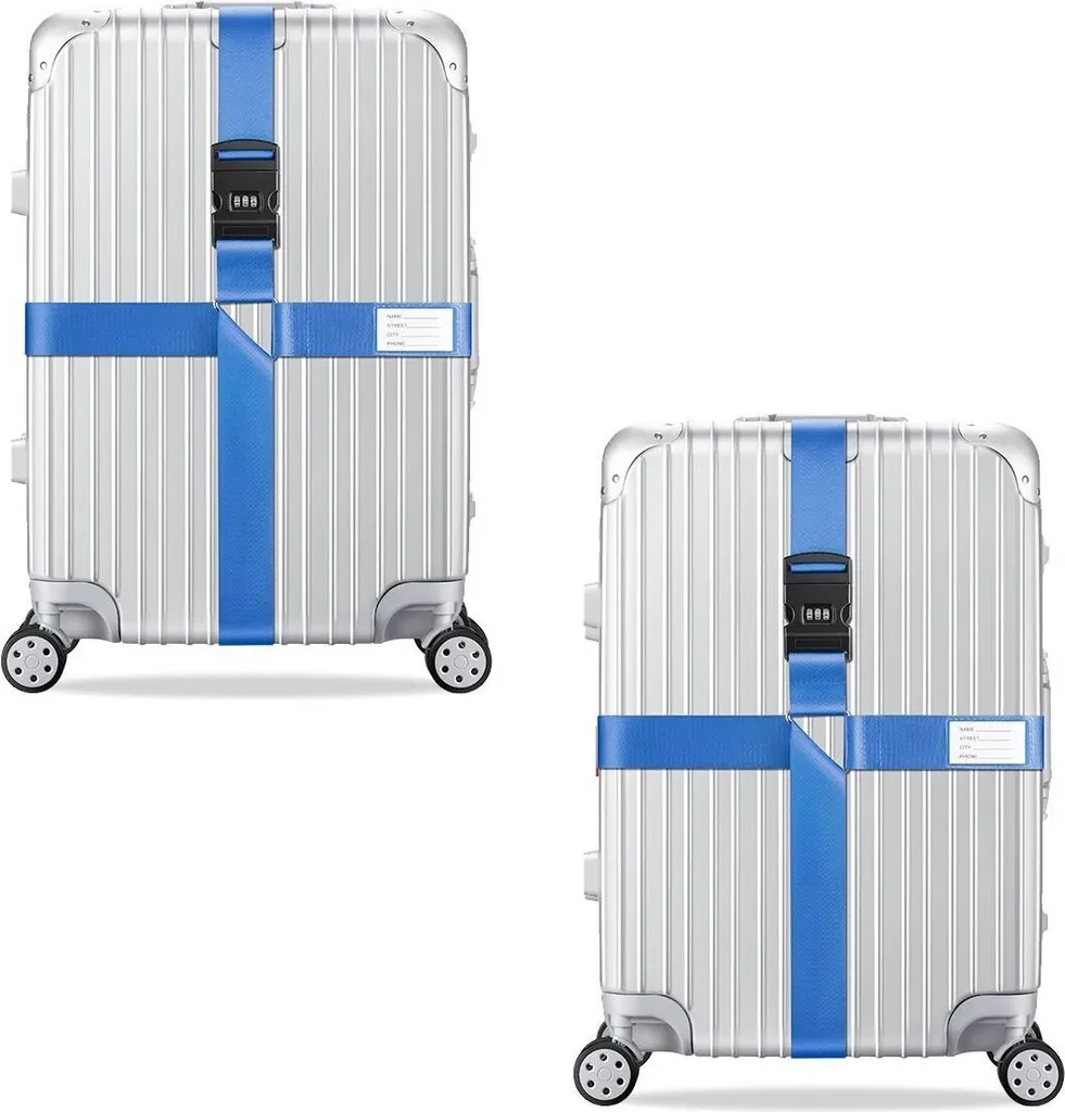 Recensione Set 2 Cinghie Blu Alta Resistenza per Bagagli di Lusso