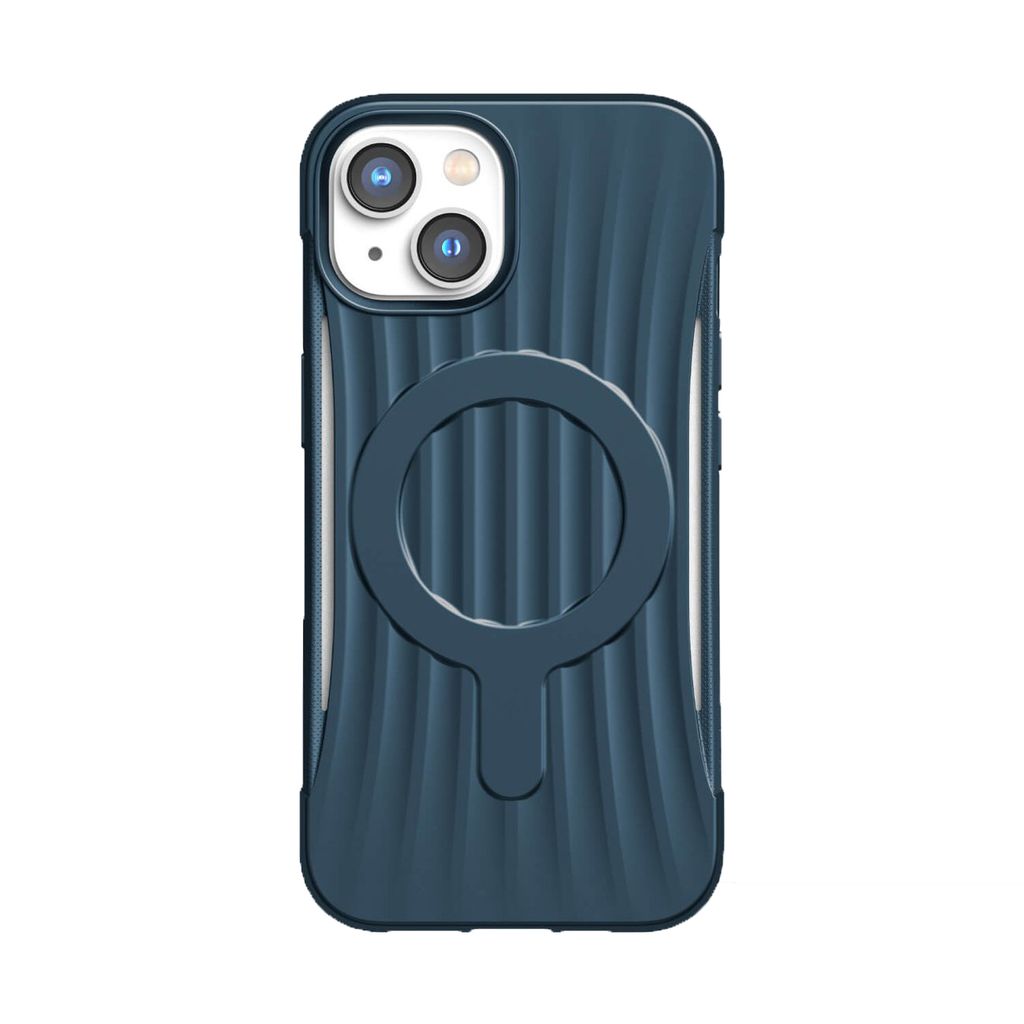 Raptic X-Doria Clutch Built Case iPhone 14 Plus mit MagSafe Backcover Blau