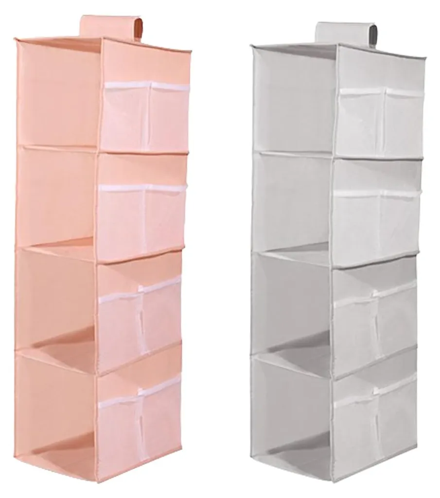 Organiseur suspendu pour armoire avec poches latérales lot de 2