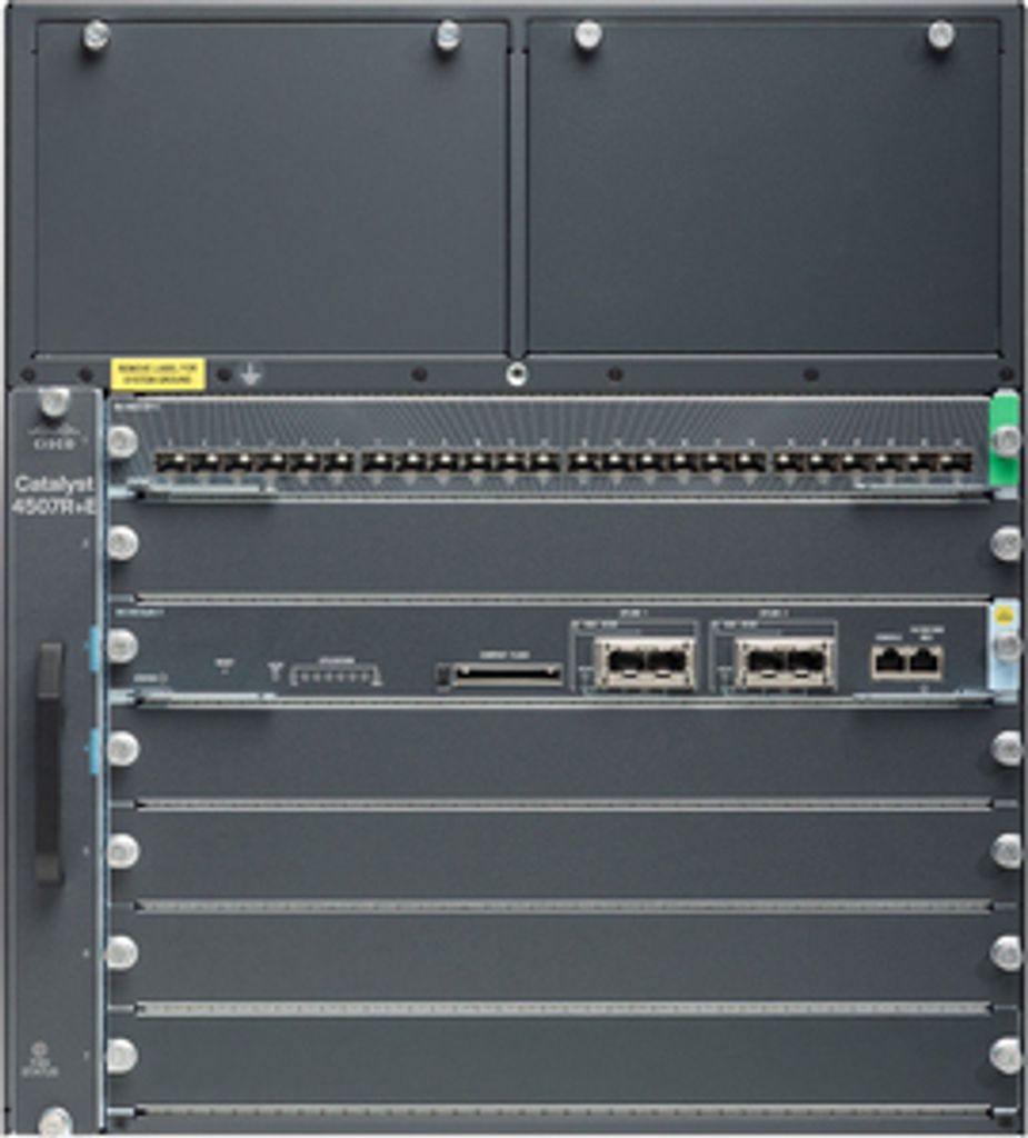 Cisco Catalyst WS-C4507RE+96V+, Managed, Gigabit Ethernet (10/100/1000), Power over Ethernet (PoE), Rack-Einbau, 11U, Wandmontage