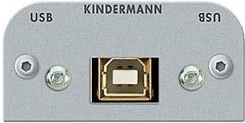 Kindermann USB B-A Buchse 7441-525 54x54 mit Kabelpeitsche (7441000525)