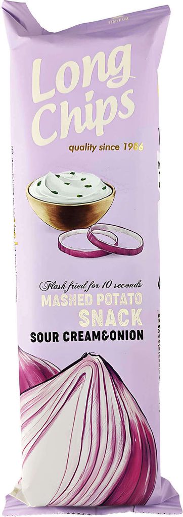 Long Chips Sour Cream & Onion Kartoffelsnack 75g Produktbild 