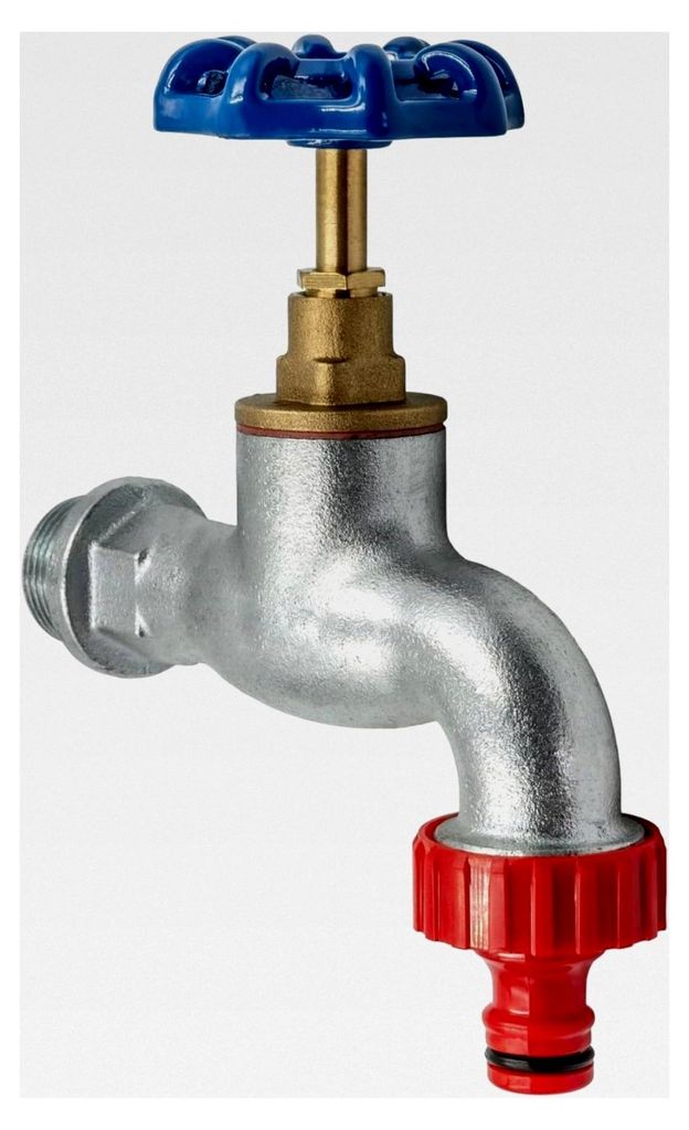 Auslaufventil Wasserhahn - Gusseisen Auslaufhahn 1/2 Zoll