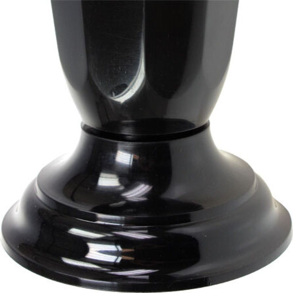 Einstellvase Szwed Schwarz Kunststoff Vase Ø23cm Modern Elegante Deko