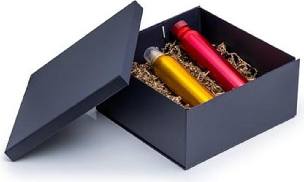Faltbare Box mit Deckel Graphit 300x300x140mm Elegante Box
