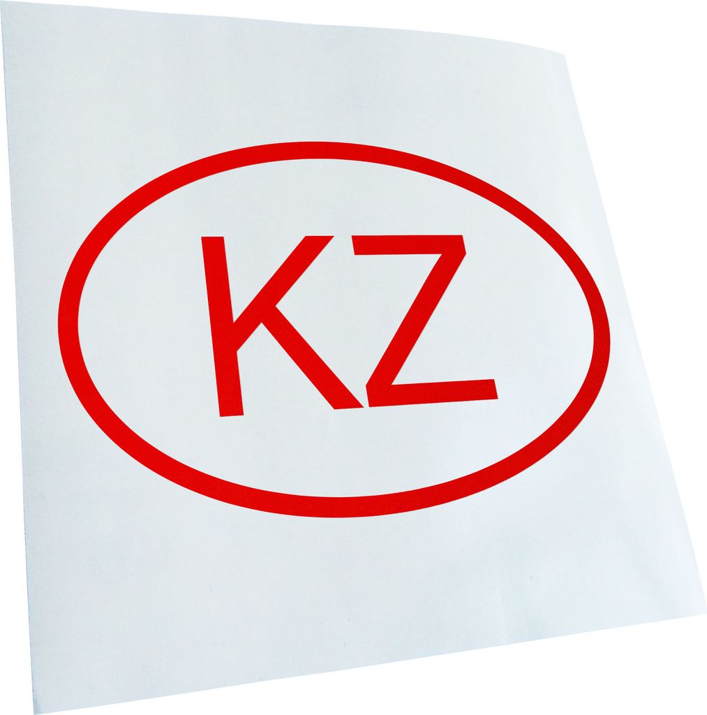 Kiwistar - Autoaufkleber - Kasachstan KZ Heckscheibe - Aufkleber für Auto Kfz Fahrrad, LKW, Truck Mofa