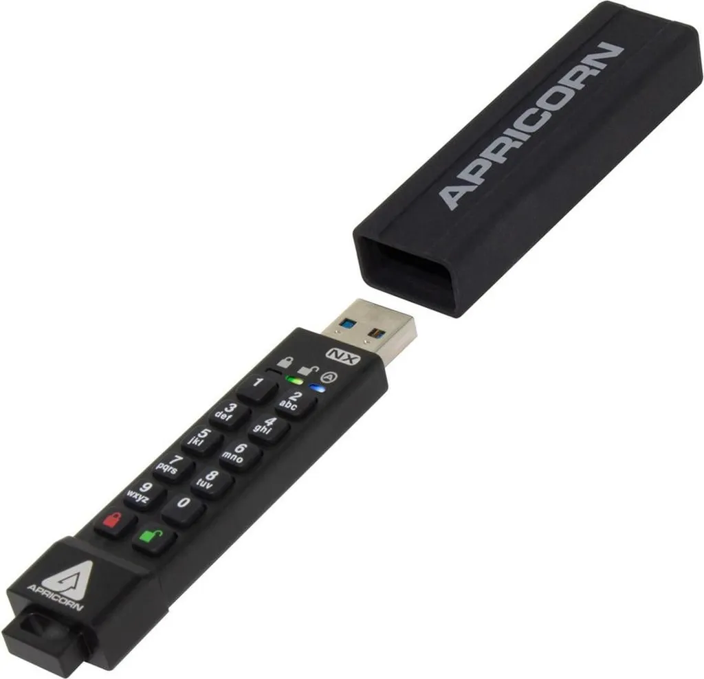 Aegis Secure Key 3NX 8 Go Clé USB avec Chiffrement Matériel et Code PIN