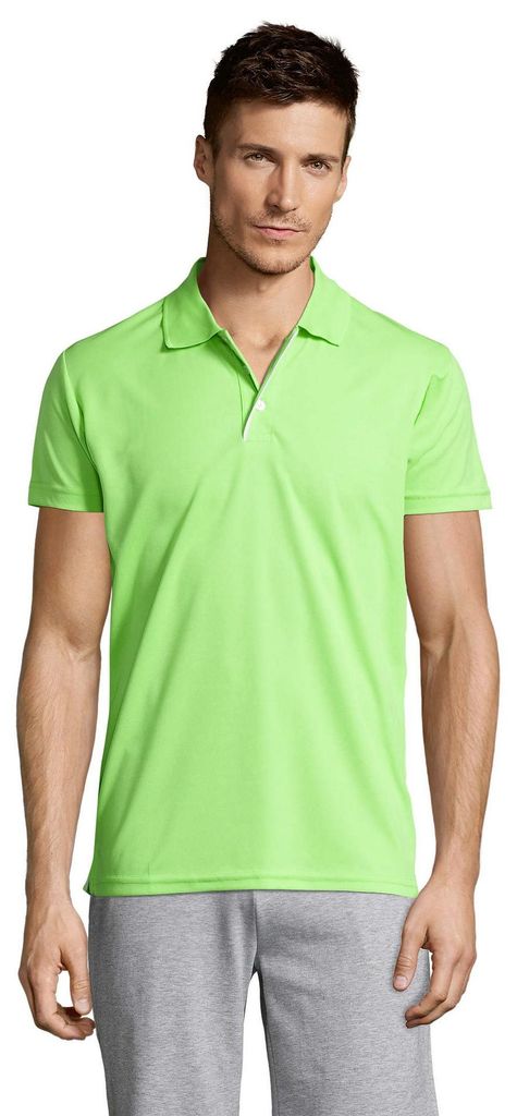 SOLS - "Performer" Poloshirt für Herren - Sport LT2275 (M) (Apfelgrün)