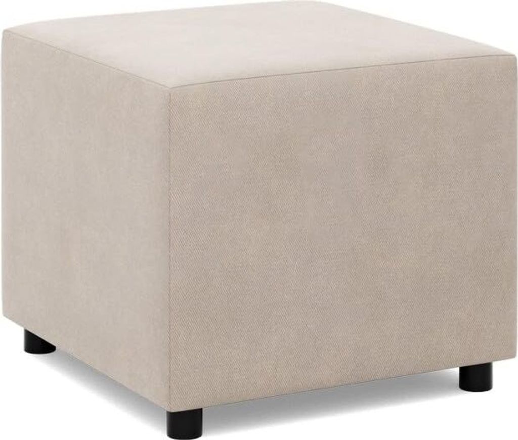 Sitzpouf für das Wohnzimmer 50 x 50 cm, Beige Produktbild 
