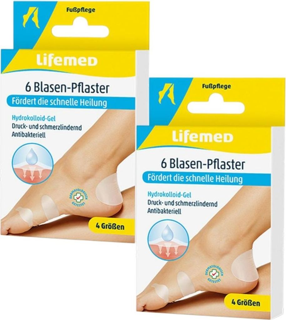 2x Lifemed Blasen Pflaster 2x 6 Pflaster