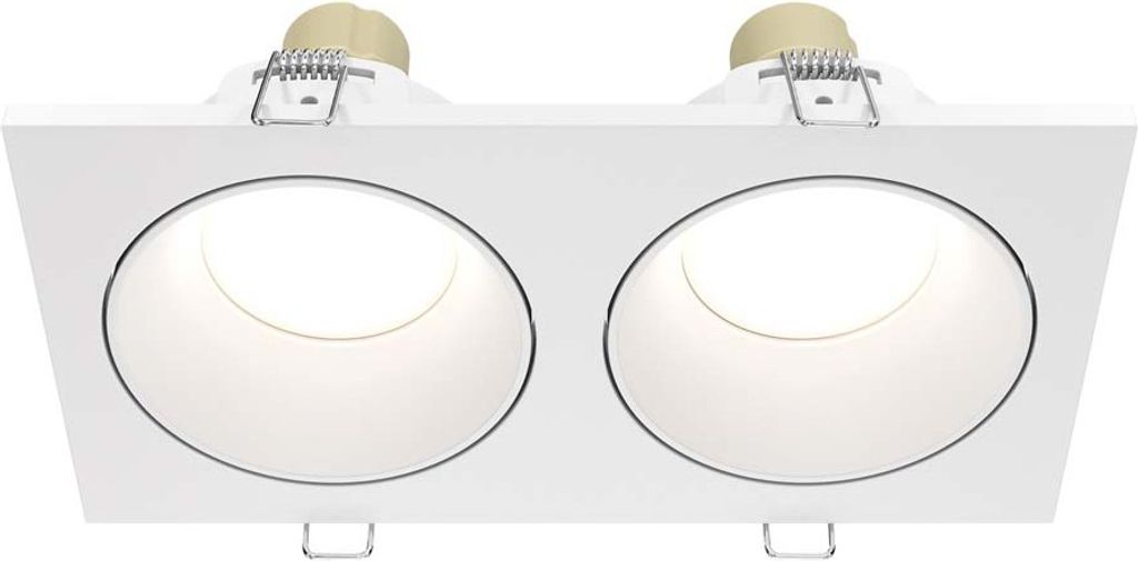 Maytoni Zoom Downlight, Einbauleuchte 2x GU10 Weiss IP65