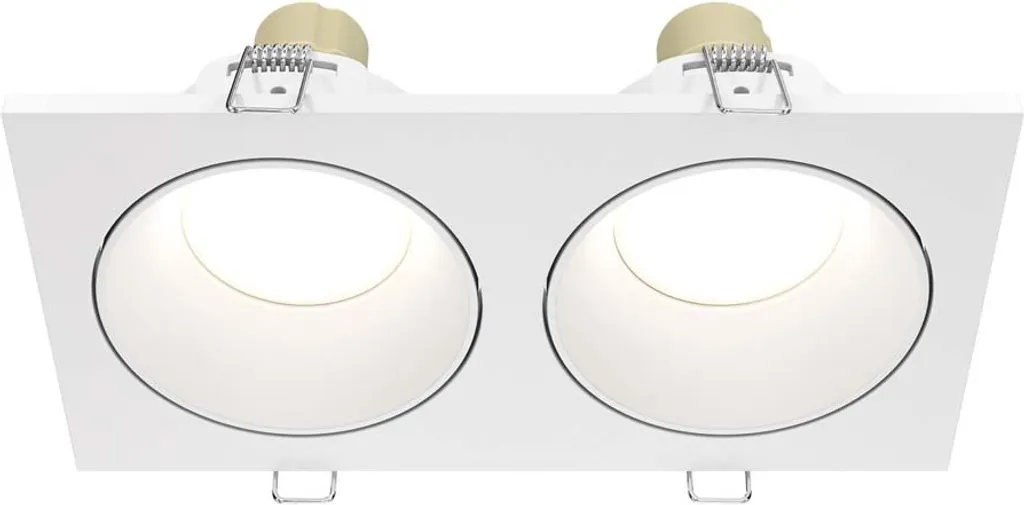 Illuminazione Incasso 2 Luci Alluminio Bianco IP65 | Luce di Classe