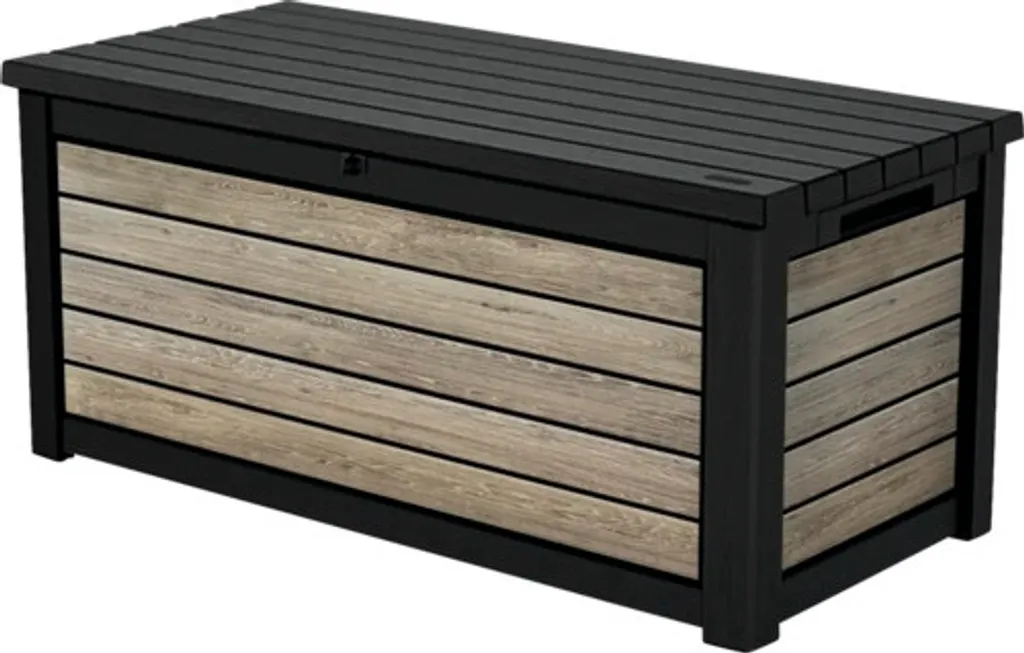 Coffre de jardin Keter Ashwood 630 L Anthracite 155 x 68,2 x 69,5 cm