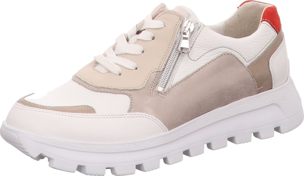 Waldläufer Schnürhalbschuhe in weiss/weiss kombi, Gr. 7 Produktbild 