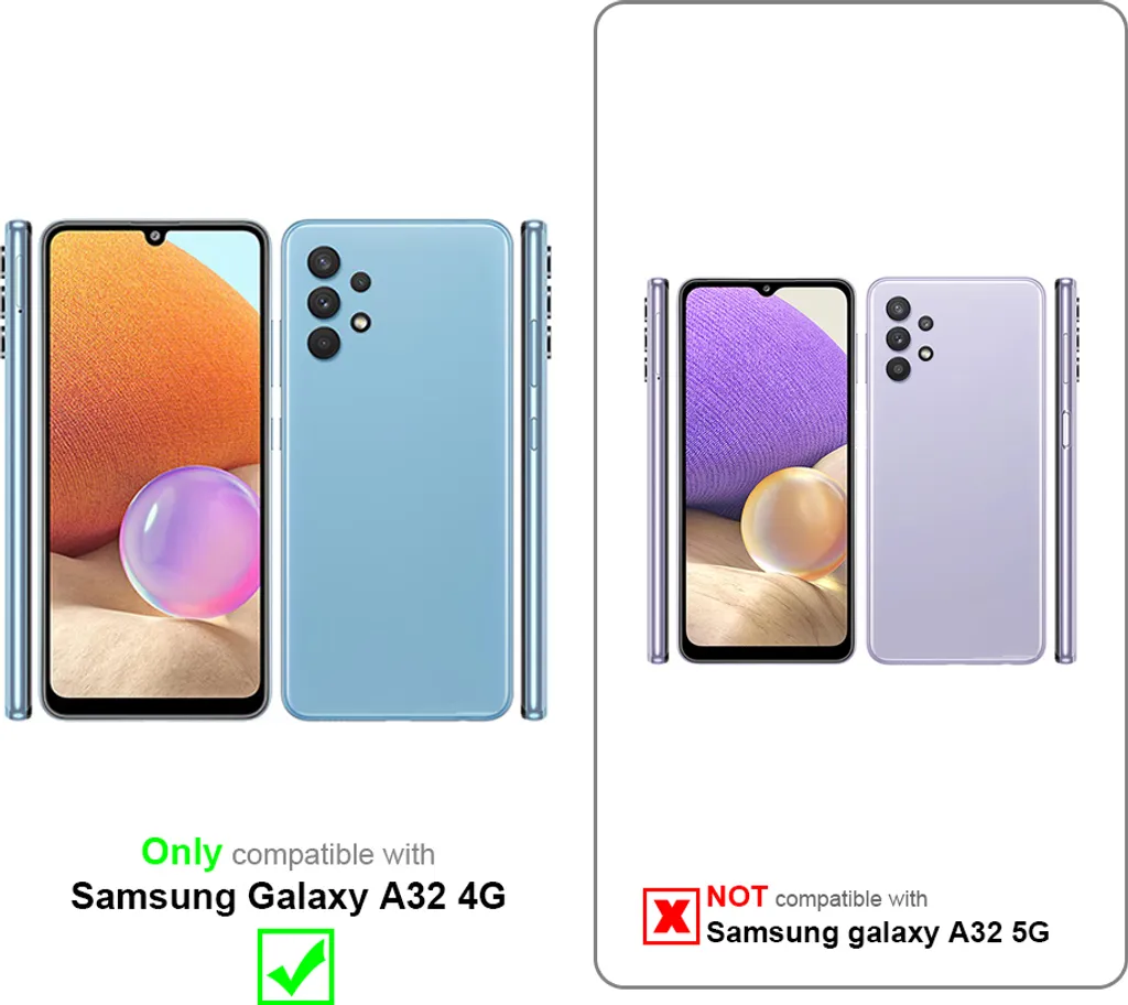 Custodia Samsung A32 4G Viola a Fiori - Cover Protettiva Cadorabo Chic - 2