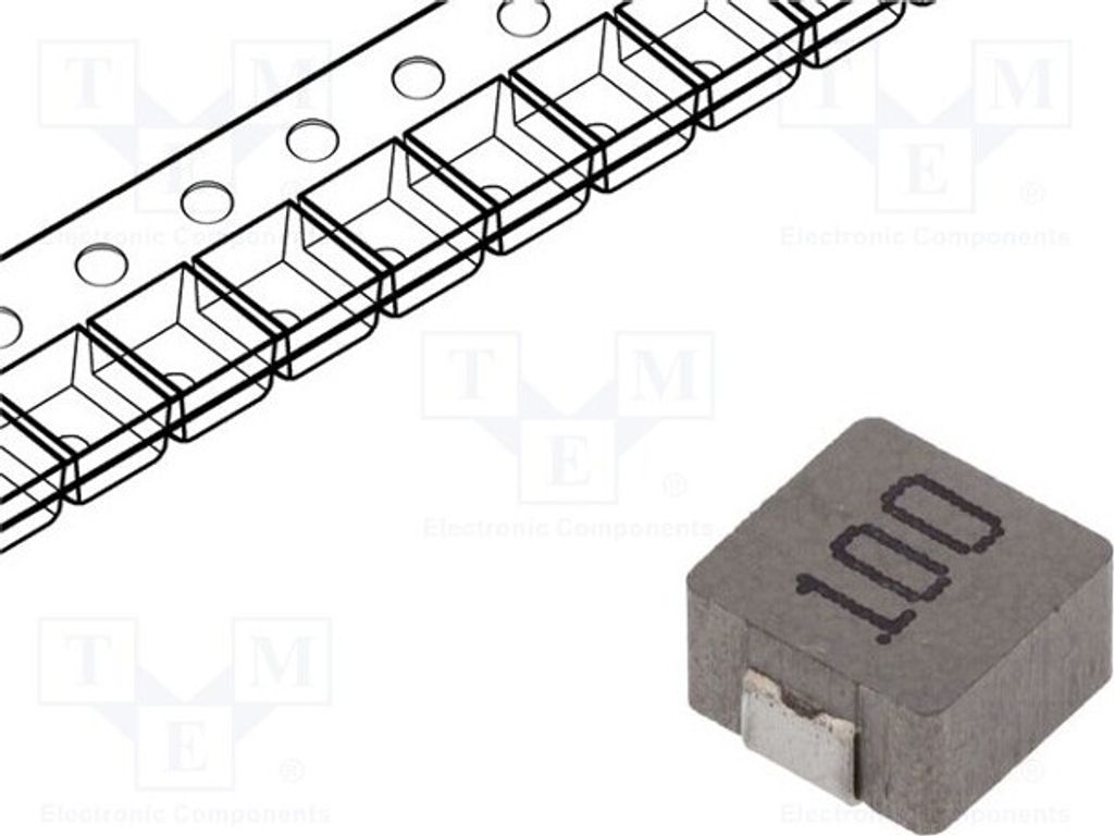 2x Drossel: Draht SMD lBetrieb: 3,2A 10uH 20% 125mΩ Isat: 3,5A SDN0530MT100 SMD-