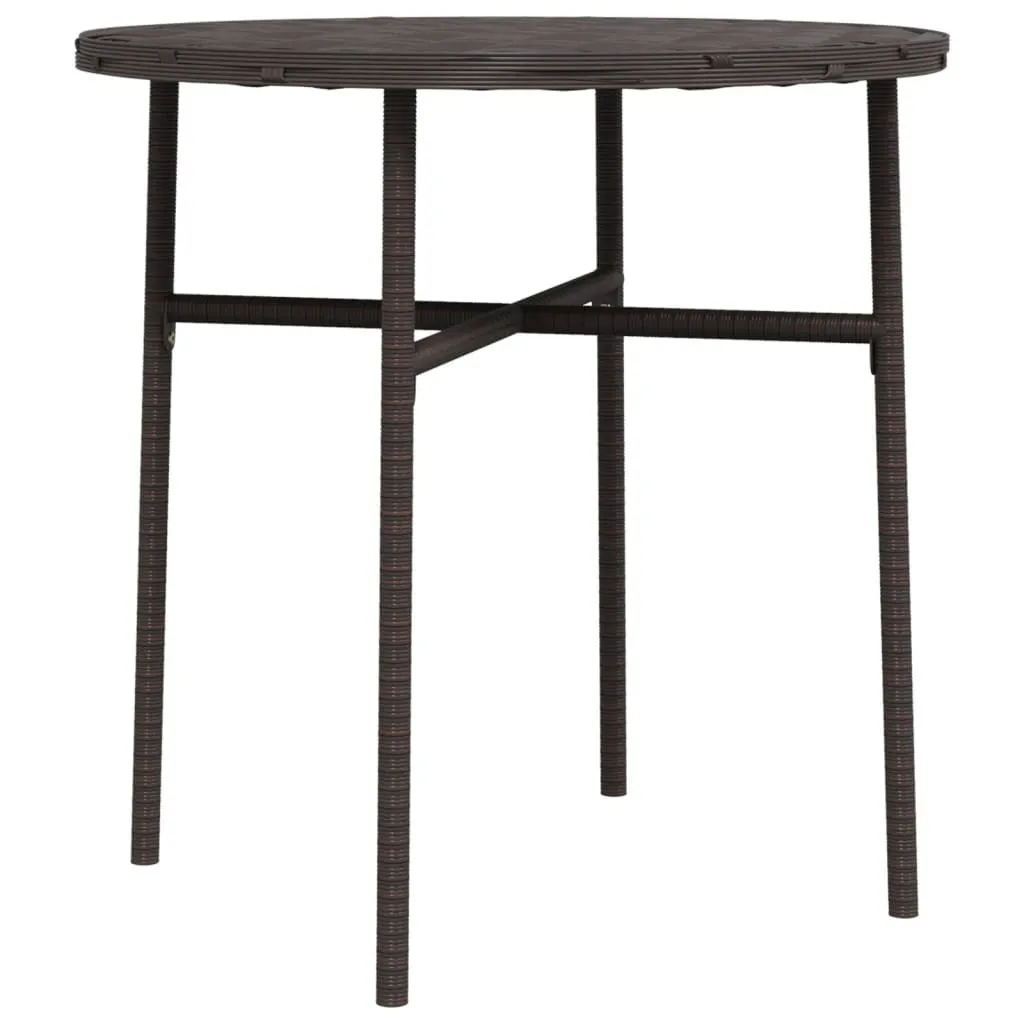 Tavolino da Tè vidaXL Marrone 45 cm: Relax in Polyrattan per Balcone