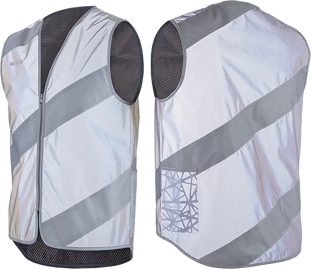 Gilet sécurité vélotaf Wowow Roadie Jacket réfléchissant gris M