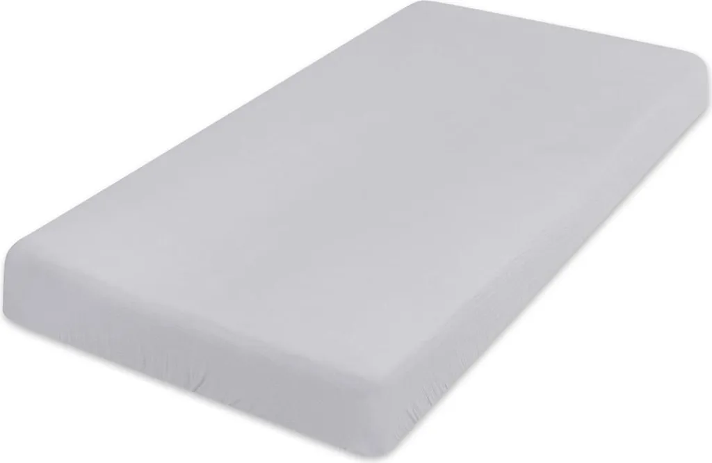 Drap housse en mousseline de coton 60x120x10 cm pour lit bébé, Gris