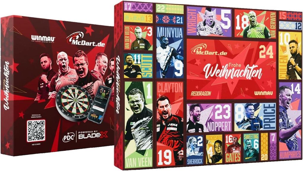 McDart Steel-Darts Adventskalender 2026 Produktbild 