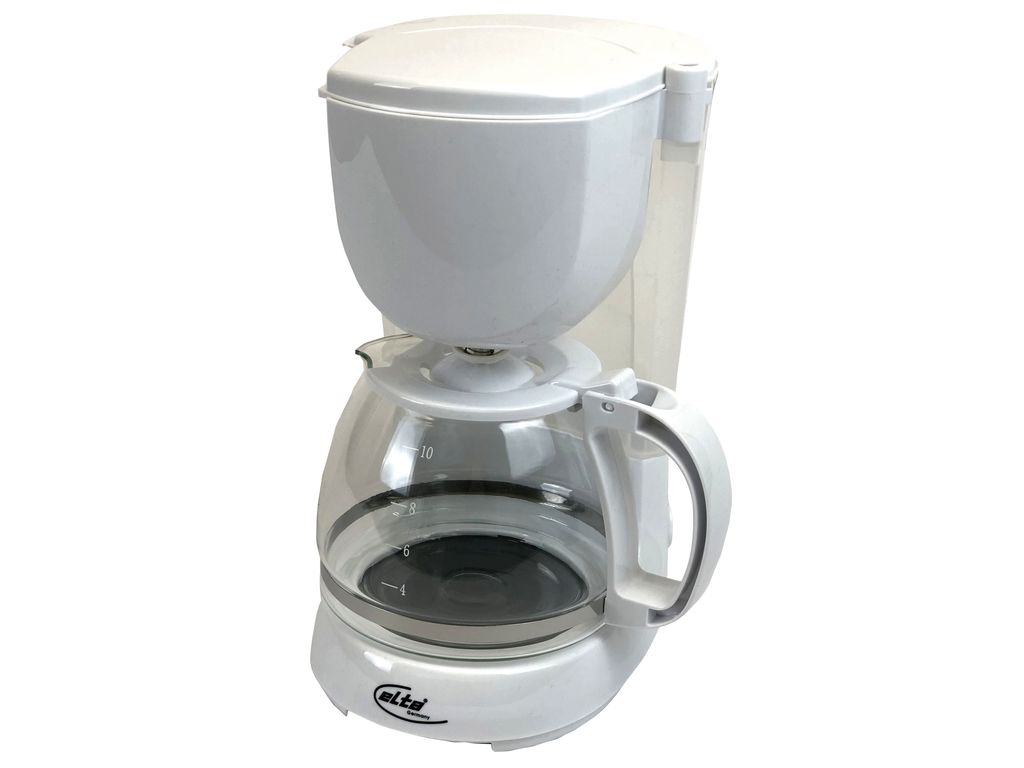 ELTA KM-1000.2 wß Kaffeemaschine mit Permanentfilter, 1,25 l, 750 W, Weiss