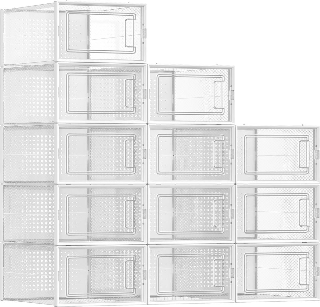 SONGMICS Schuhboxen 12er Pack Schuhkartons faltbar bis Produktbild 1