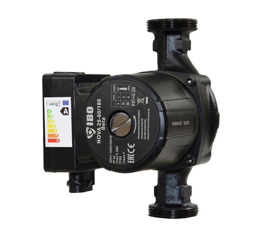 PUMPE NOVA 25-60 180 Klasse A Umwälzpumpe Heizungspumpe Produktbild 