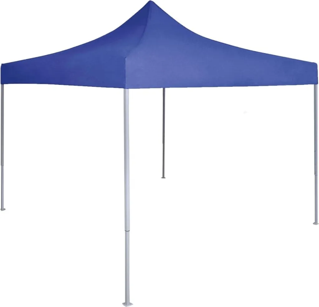Gazebo Pieghevole 2x2 Professionale in Acciaio Blu | Tenda Feste Robusta
