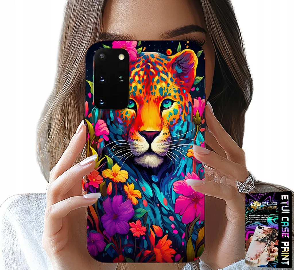 Custodia Samsung S20 Plus Tigre e Fiori: Accessorio Luxury con Lamina