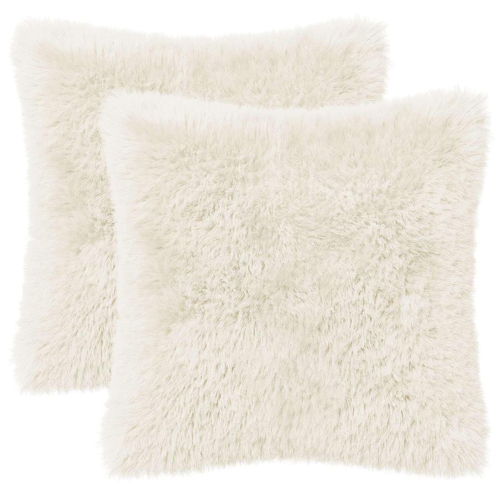 vidaXL, 2 housses de coussin, HEERLEN, blanches, 35 x 35 Image du produit 
