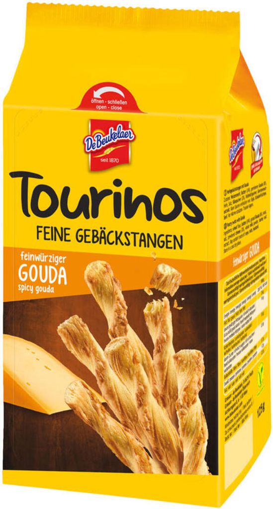 De Beukelaer Tourinos Gouda croustillant en pâte levée 125g Image du produit 