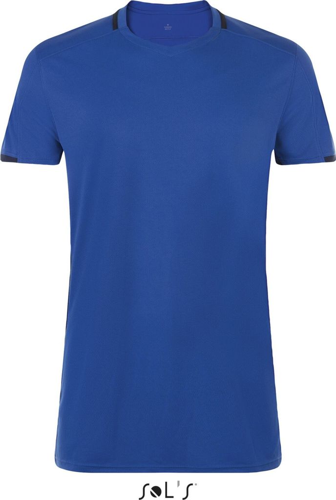 SOLs Teamsport 01717 | Herren Classico Contrast Shirt / Atmungsaktiver Polyester - Farbe: Royal Blue/French Navy - Größe: L