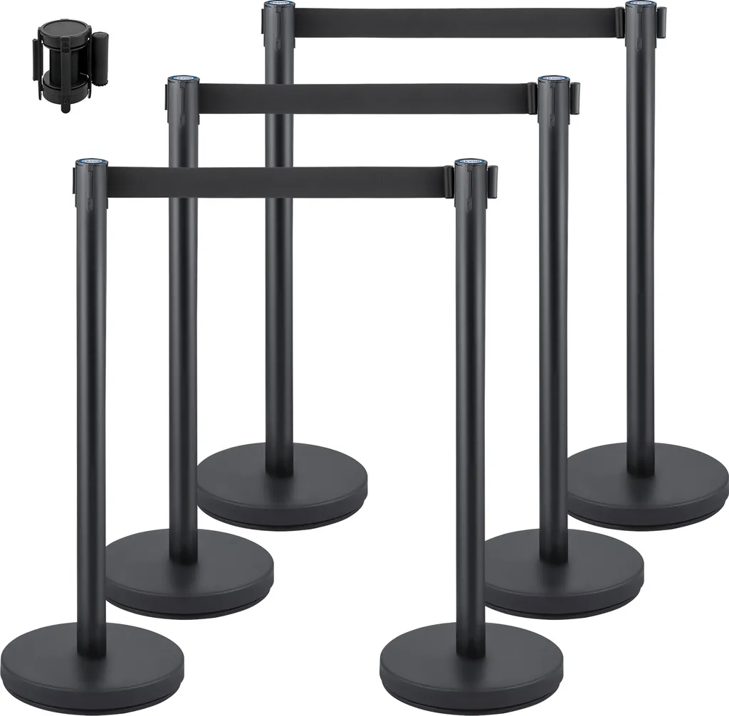Système de Guidage 6 Pièces en Fer et Acier Stable avec Sangle Noire