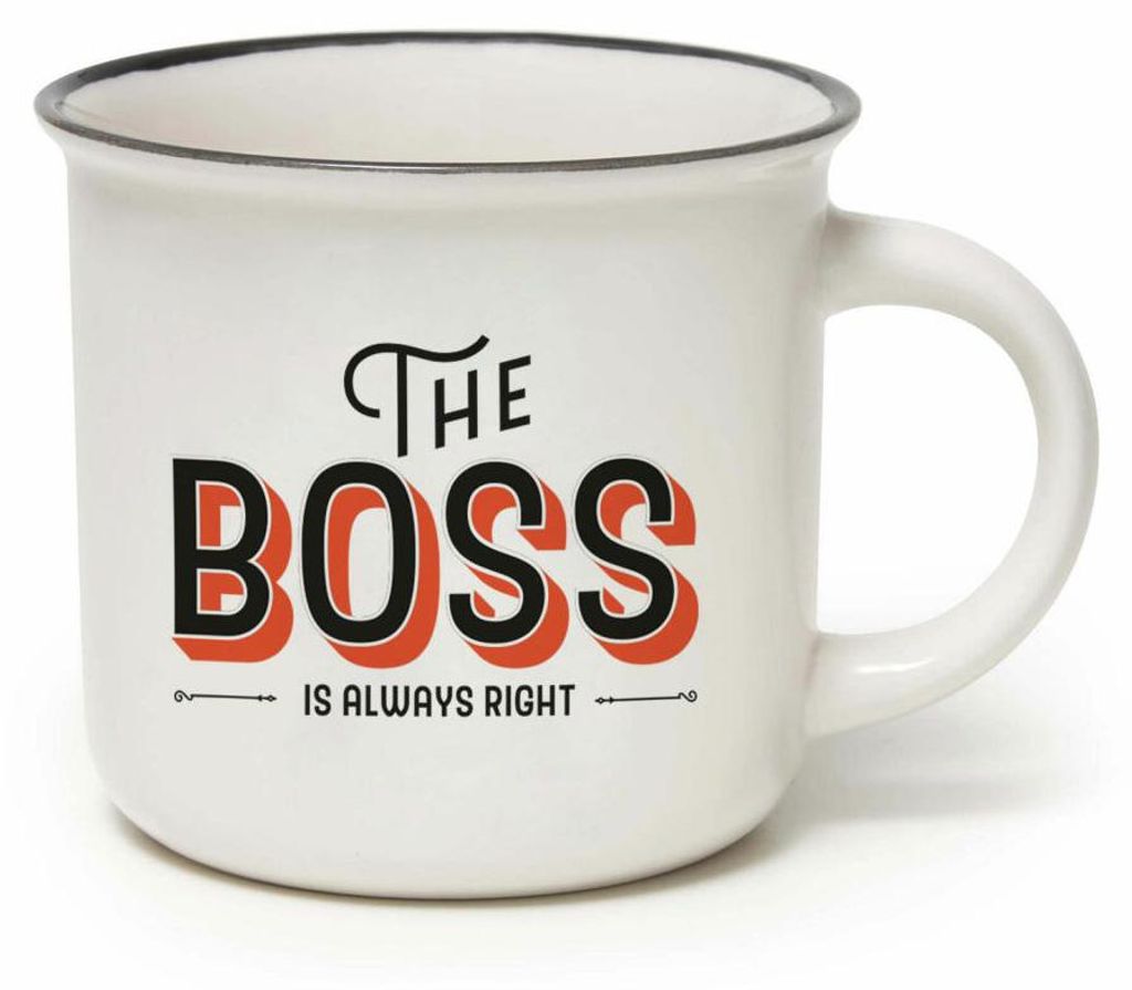 Legami Cup-Puccino Mug Boss, Kaffeetasse, Tasse, Becher, New Bone China, 350 ml, CUP0023