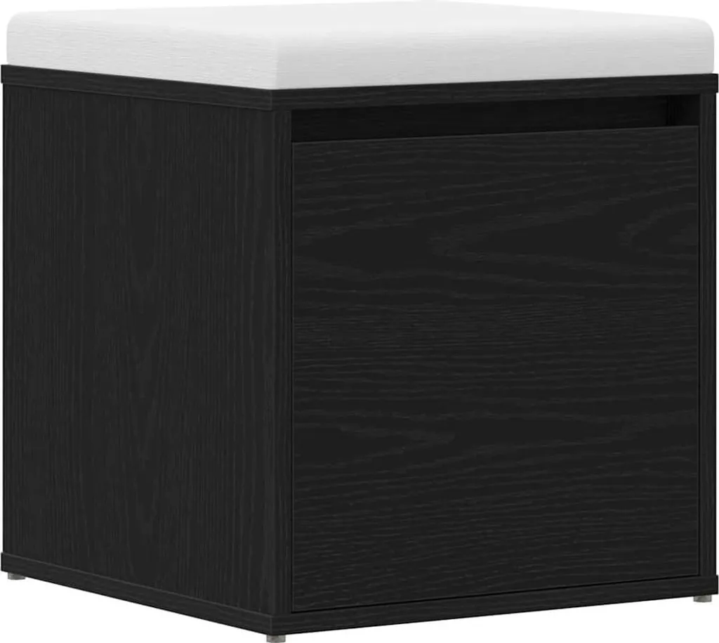 Cassettiera Piccola Rovere Nero 40,5cm | Mobile Robusto Uso Ufficio