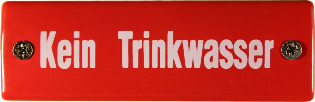 Eisenbahn Schild Kein Trinkwasser