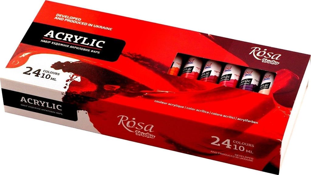 Rosa Studio Set Acrylfarben 24x10ml