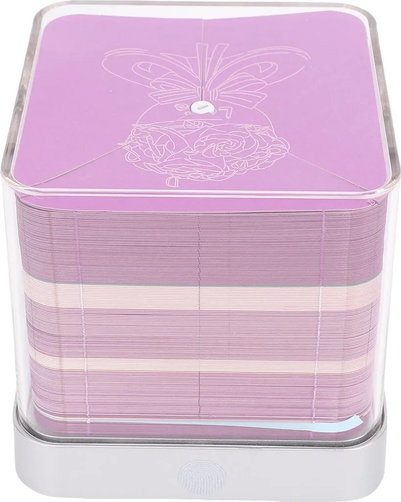 Bloc-notes 3D Bouquet de Roses avec Lumière et Calendrier 2026 Violet