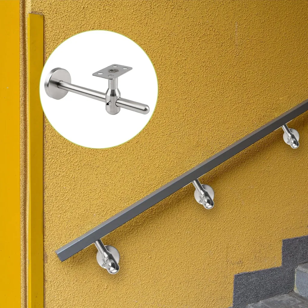 Supports réglables pour garde-corps - Solution escalier sur sol plat
