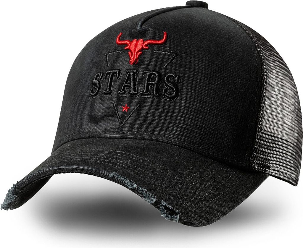 Stars & Stripes Basecap Truckercap Cap »STARS BLACK«