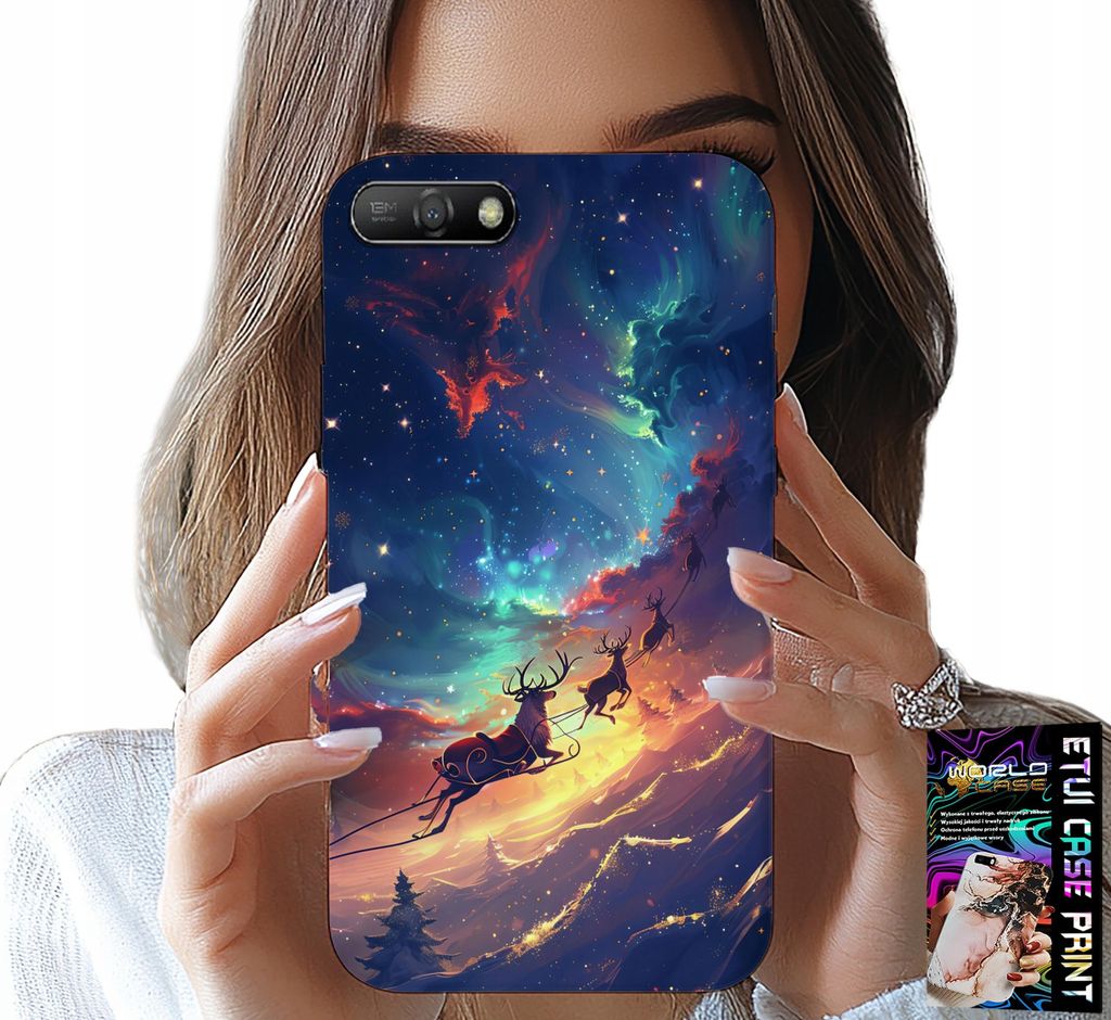 Hülle Für Huawei Y6 2018 - Rentier Süsses Rentier Weihnachtsdesign