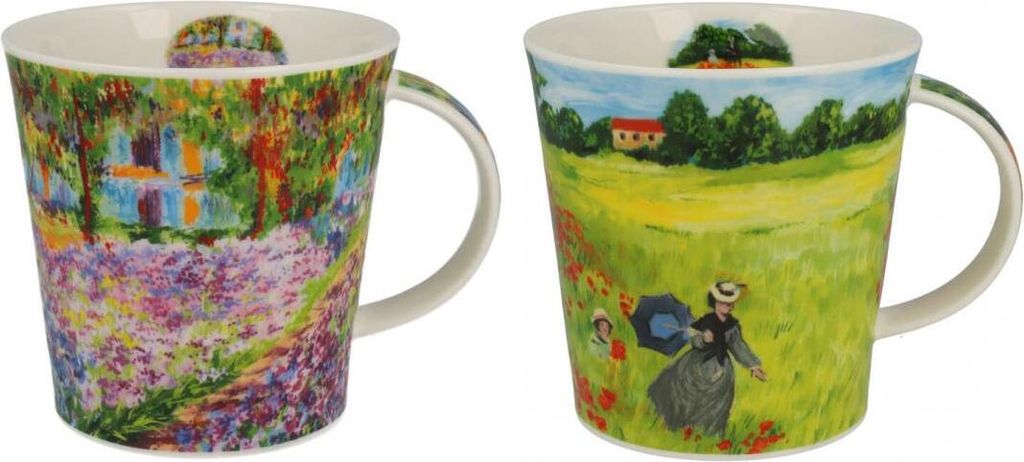 Dunoon 2er Set Becher Cairngorm Giverny 0,48l Fine Bone China Porzellan | 480ml