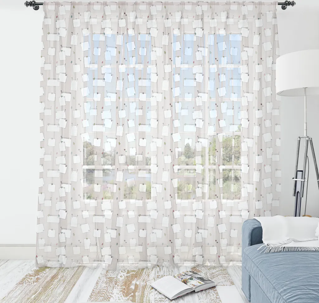ABAKUHAUS Tapisserie Abstraite en Satin Taupe Multicolore 220x274 cm