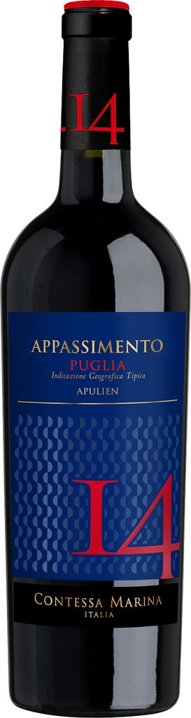 Appassimento Puglia IGT 14 Contessa Marina Apulien Rotwein Produktbild 