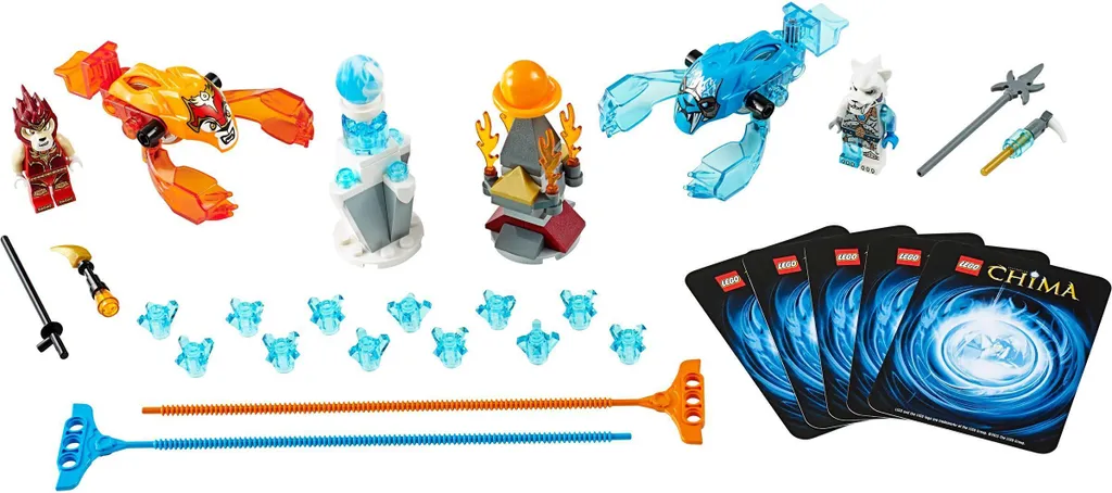 Jeu de Construction LEGO Chima Caverne de Feu avec Figurine Vautour