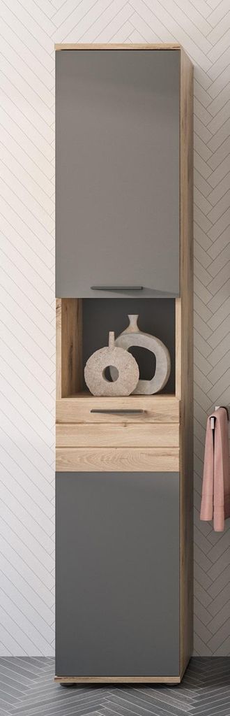 xonox.home Hochschrank Mason Nox Oak Nachbildung 37x190x34 cm