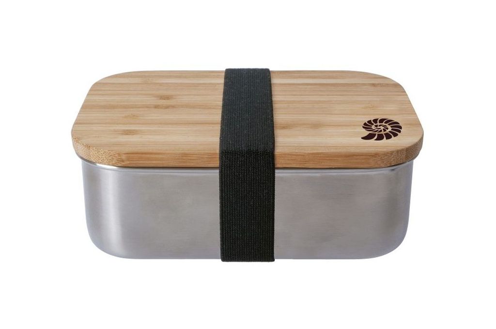 Basic Nature BasicNature Lunchbox 'Bamboo' Edelstahl 0,8 L edelstahl/holz
