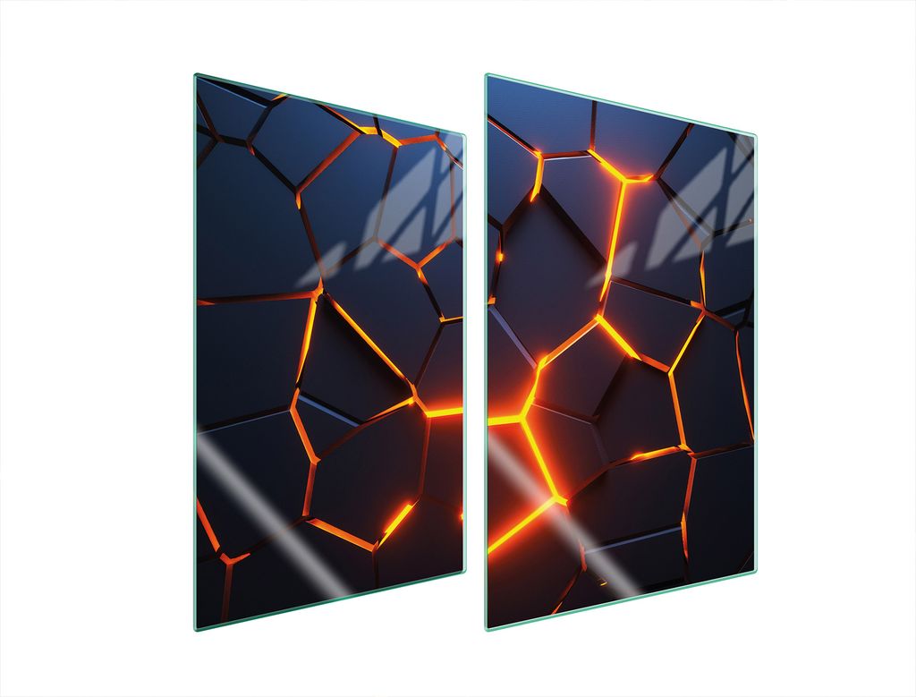 Glasschutzplatte Für Küche 2X35X52 Magma
