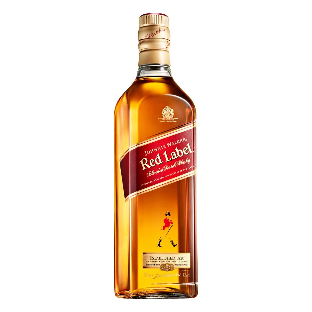 Johnnie Walker Red Scotch Label Blended